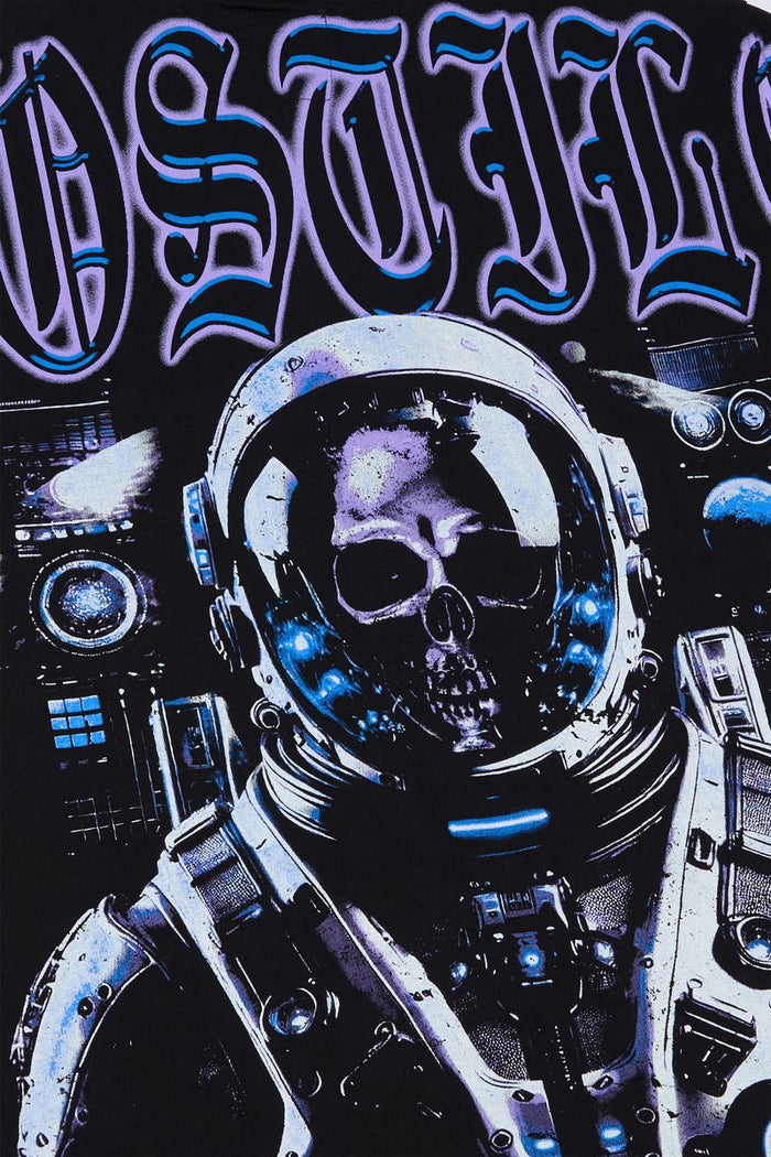 X HOSTIL -LOST IN SPACET . SHIRTE - HX-00017 - BLACK/PURP