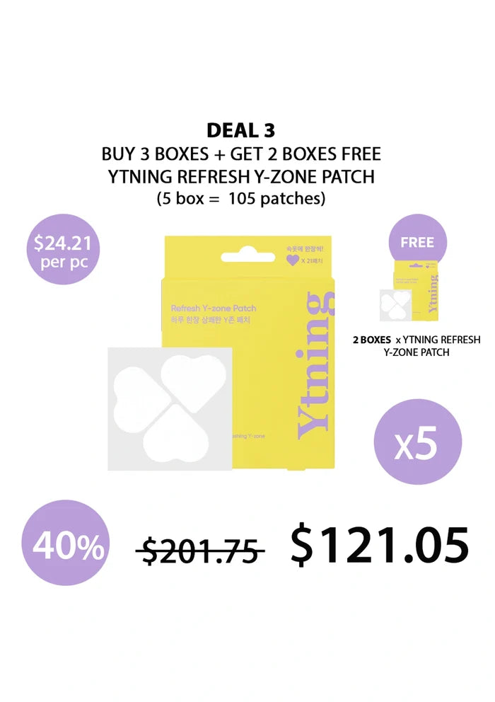 (BUY 3+2 FREE) YTNING REFRESH Y-ZONE PATCH