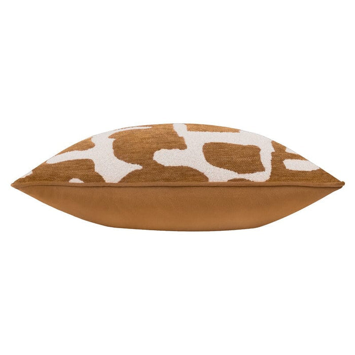 Zella Rust & Cream Jacquard Boucle Cushion - 50x50cm Textiles