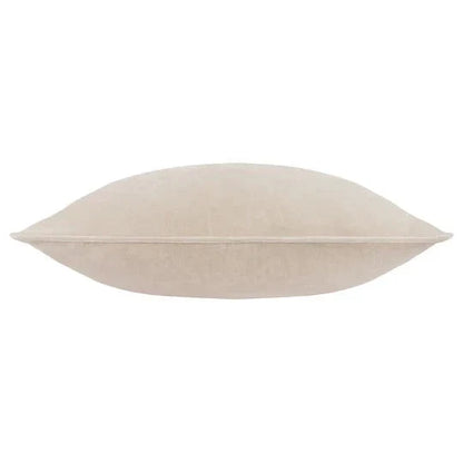 Zephyr Cream Heavy Chenille Velvet Feather Filled Cushion - 50x50cm Textiles