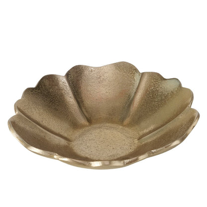 Zephyra Gold Decorative Flower Shaped Dish Accessories